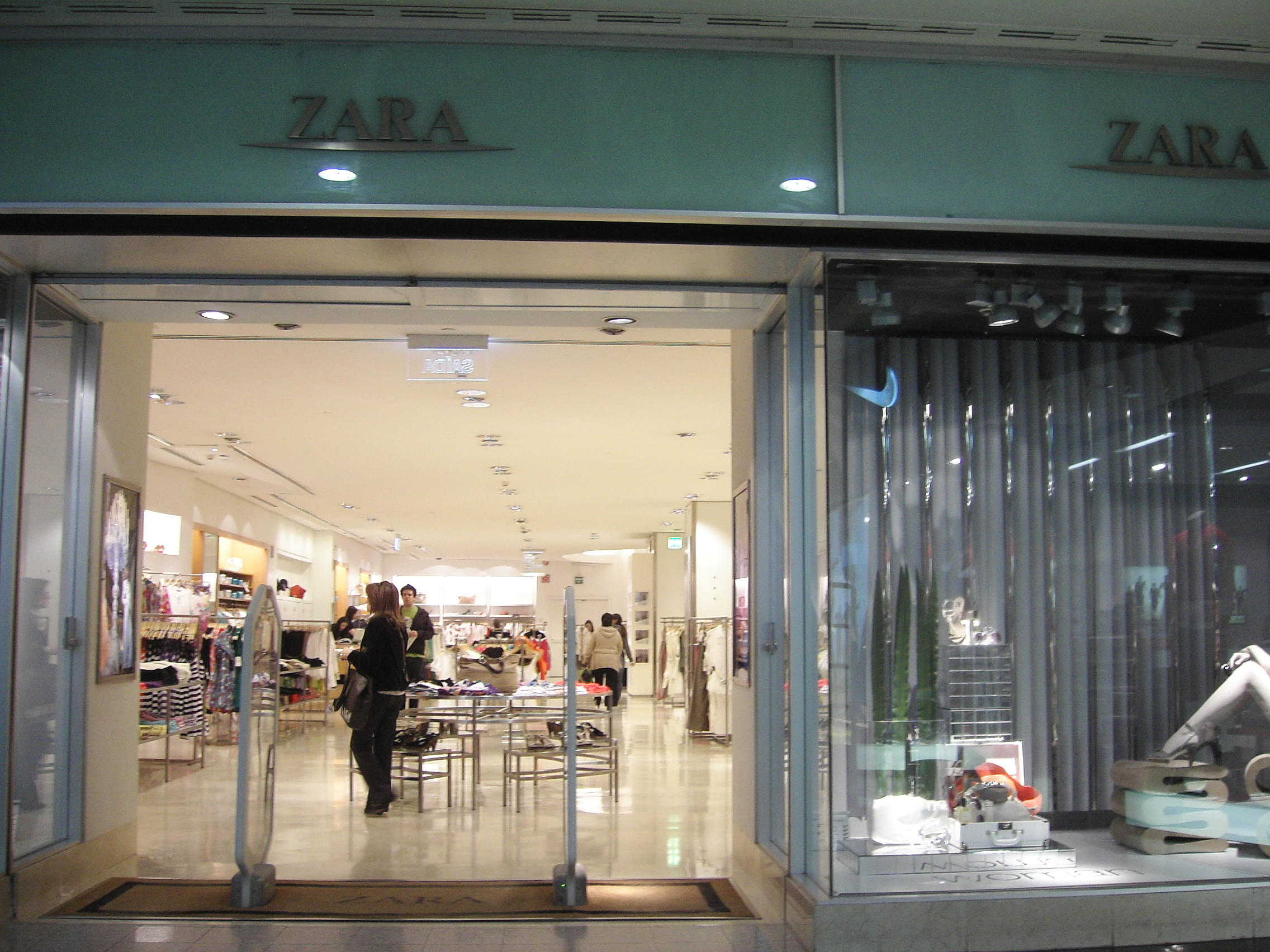 Retailers in UK, Zara